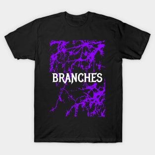 Branches Gothic Purple Dark Graphic T-Shirt